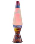 Spencer's Peach Sunset Pagoda Lava Lamp - 14.5 Inch | Sunset Pagoda Design Base | Clear Liquid | Peach Wax | Home Décor | Lighting