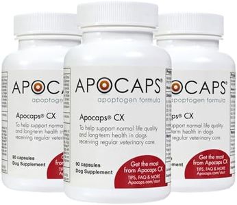 Apocaps CX Apoptogen Formula for Dogs (270 Capsules) - Supports Normal Levels of Apoptosis + Human Grade Ingredients Including Citrus Bioflavonoids, Silymarin, Curcumin and Turmeric + Biovadex