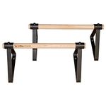 Vita Vibe Wood Parallettes Set 18" - 24" Long - USA Made (18") PS18-W
