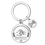 SMARGO Godfather Gifts From Goddaughter Best Godfather Ever Keyring Keychain