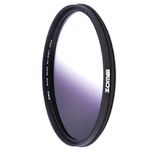 ZOMEI 82mm Ultra Thin Gray GC Graduated Gray Gradual Neutral Density Lens Filter