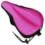 B0794QVL59 LuxoBike Gel Bike Seat Cover â€“ Extra Soft Gel Bicycle Seat â€“ Bike Saddle Cushion with Water&Dust Resistant Cover â€“ Great for Indoor and Outdoor Cycling Spin Class Exercise Bike and Stationary Cycle