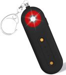 ROTOPATA Personal Safety Alarm Keychain for Women, Rechargeable 130DB Loud Emergency Self Defense Key Chain Siren with LED Strobe Light for Elderly Traveling College Essentials (Black)