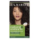 Clairol Natural Instincts Semi-Permanent No Ammonia Hair Dye, 4 Dark Brown