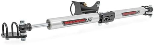 Rough Country V2 Dual Steering Stabilizer for 05-24 Ford Super Duty - 8749270