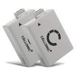 CELLONIC 2x LP-E5 Battery Compatible with Canon 1000D, Canon 500D, Canon 450D, Canon Rebel XS, Xsi, T1i 1020mAh 7.2V - 7.4V