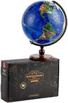 Pintoo 3-D Puzzle Globe Supreme Large 9" Earth Globe Decor with 540 Curved & Translucent & Tactile Puzzle Pieces - World Globe Puzzle for Unisex Adults, Explorers, Business, Home Decoration [A3753