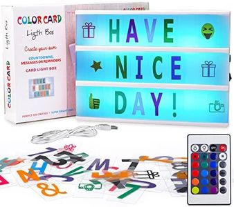 Frasheng Caja de Luz A4 Rosa con 192 Letras,Divertidos Emojis,Cartel Luminoso LED,Caja de Luz de Cine,Para Mensajes Personalizados,Decoración de Habitación,Boda,Aniversario,Cumpleaños,Fiesta