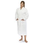 Luxury Terry Cloth Hotel Bathrobe - Premium 100% Turkish Cotton Robe Unisex