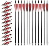 VKEDA 20 Inch Carbon Crossbow Bolts