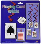 Beistle 5-Pack Playing Card Whirls, 3-Feet 4-Inch