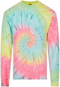 DARESAY Long Sleeve Tie Dye T-Shirt, for Men, Women and Teens (Up to 5XL)