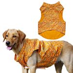 My Art Bucket Dog Sherwani Ethnic Wear, Wedding Festival Dress for Dogs Contemporary Designer Sherwani (M, Yellow)