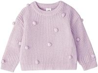 Baby Girl Clothes Round Sweater Set 3-24 Months, Purple, 3-6 Months