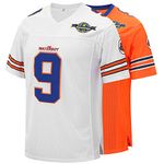 Micjersey Eway Waterboy Football Jersey, Stitched #9 Bobby Boucher 50th Anniversary Movie Football Jerseys S-XXXL, White, Small
