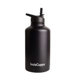 InstaCuppa Insulated Water Bottle 2000 ML, with Straw Lid, Double-Wall Thermosteel Flask, Vacuum Insulated Stainless Steel | Retains Hot and Cold Temperatures