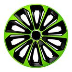 Wheel trim 15 inch Black Extra Strong Green/Set of 4