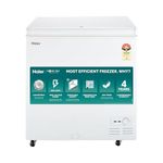Haier HFC-230SM5, 5 Star Rating Single Door Convertible Deep Freezer, Heavy Duty Compressor with inside metal Liner and 4 Years Comprehensive Warranty (White)