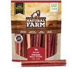 Natural Farm Select Bully Sticks - Odor Free, Packaged by Weight (1-Pound), Hand Selected 100% Beef Dog Treats, Fully Dige.
