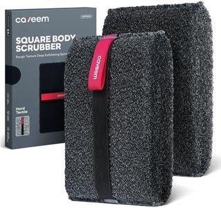Caveem Exfoliating Body Scrubber, Rough Body Exfoliator for Effective Exfoliating, Dead Skin Remover, Body Exfoliating Sponge, Bath and Body Buffer, Bath Sponge for Shower - 2 Pack (Dark Grey)