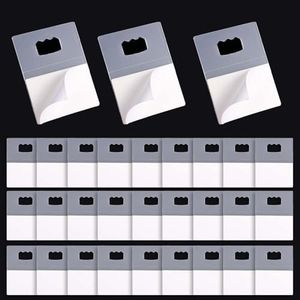 30 Pièces Cintres Adhésifs pour Photos, en Plastique Accroche Cadre Sans Percer Cintres Adhésifs pour Photos Cintres en Carton Mousse Auto-Adhésifs Affiches Ouvres d'Art Montage au Mur