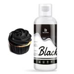 Gel Food Coloring - Vibrant Gel Food Coloring for Baking, Cake Decorating, Easter Egg - Concentrated Flavorless Edible Food Color Dye for Icing, Fondant, Drinks, Cookie, DIY Crafts - 4.5 oz (Black)