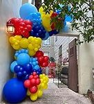 Blue Red Yellow Balloons Garland Ar