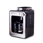 Wonderchef Regalia Bean-to-Cup Brew Coffee Maker with Grinder | Grind Coffee Beans | Get Fresh Aromatic Powder | Brew 4 cups | Glass Carafe | Easy Control Dial | 2 Years Warranty | Steel