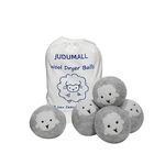 Wool Dryer Balls Handmade Gray XL Pack of 6,Organic Dryer Balls Laundry Reusable Anti Static,100% Natural New Zealand Wool Fabric Softener Balls Laundry Balls for Dryer for 1000+ Loads,Reduces Drying Time,Baby Safe & Odorless .