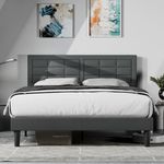 VECELO Queen Size Upholstered Bed F