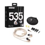 Shure SE535 - headphones (Intraaural, In-ear, 3.5 mm (1/8"), Transparent, 18 - 19000 Hz, -18 - 57 °C)