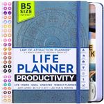 Life Planner - Undated Deluxe Weekly, Monthly Planner, a 12 Month Journey to Increase Productivity | Life Organizer, Gratitude Journal, Agenda Planner, To Do List, Gift Box & Stickers - Start Anytime