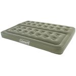 Coleman Comfort Double Flocked Surface Inflatable Camp Air Bed - Green, 188 x 137 x 22 cm