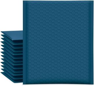 UCGOU Bubble Mailers 8.5x12 Inch Navy Blue 25 Pack Usable Size 8.5x11 Poly Padded Envelopes #2 Medium Mailing Opaque Packaging Postal Self Seal Waterproof Boutique Shipping Bags for Clothes Makeup