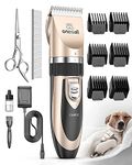 oneisall Dog Clippers Low Noise,Dog Grooming Clippers, Cordless Pet Grooming Kit Pet Shaver Trimmer for Dogs Cats