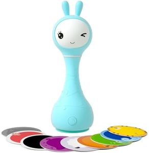 alilo Sonajero Musical para Bebés 0-12 Meses, Juguete con Luz, 66 Sonidos, 15 Canciones, 13 Cuentos, 5 Canciones de Cuna, Ruido Blanco, Reconocimiento de Colores, Regalo Recién Nacido