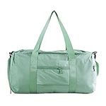 FIYUK Gym Bag Workout Duffel Bag Sports Travel Bags with Dry Wet Pocket and Shoe Compartment Green