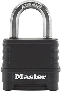 MASTER LOCK Candado Alta Seguridad [Combinacion] [Zinc] [Exterior] [Arco L] M175EURDLH - Ideal para Portales, Garages, Sótanos