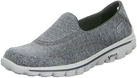 Skechers Performance Women's Go Walk 2 Slip-On Walking Shoe, Heather Grey, 7