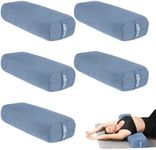 Yes4All Set of 5 Triple-Layer Sponge Yoga Bolster Pillow for Restorative Yoga & Meditation - Versatile Yoga Support Pillow, Balance & Poses Modification