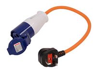 Neilsen 240 V UK CT2898 Caravan to 3 Pin Mains Supply Adaptor Lead Hook Up Cable Converter