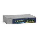 NETGEAR 8-Port Ultra60 PoE Multi-Gigabit Ethernet Unmanaged Network Switch (MS108UP) - with 4 x PoE++ and 4 x PoE+ @ 230W, Desktop or Wall Mount, and Limited Lifetime Protection