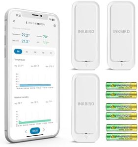 INKBIRD Thermometer Hygrometer ITH-11-B, Bluetooth 5.0 Temperature and Humidity Monitor, APP Remote Control, IP65 Waterproof, 2 Years Data Storage and Export (3 Packs)