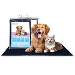 Maissen Pet Dry Sheet Medium-Dark Blue | Pack of 2 | Size- 100Cm X 70Cm | For All Pets | Waterproof Reusable Pee Pads For Dogs | Washable Pet Dry Sheet | Training Pads For Dogs | Odor Remover |Dog Mat