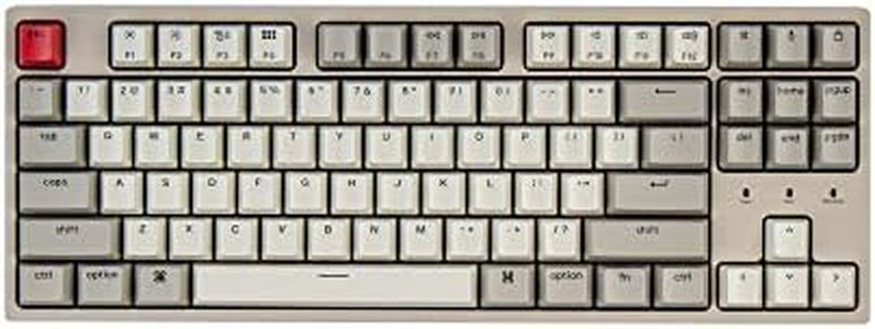 Keychron C1 Hot-swappable Wired Mechanical Keyboard for Mac Layout, Keychron Mechanical Brown Switch/USB Type-C Cable/Double-Shot ABS Keycaps Tenkeyless 87 Keys Computer Keyboard for Windows PC