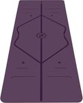Liforme Travel Yoga mat – Patented Alignment System, Warrior-like Grip, Non-slip, Eco-friendly and Biodegradable, Ultra-lightweight, Sweat resistant, Long, Wide and Thick - Purple