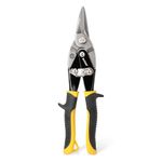 HURRICANE 10 Inch Aviation Tin Snips, Heavy Duty Metal Cutter Shears for Cutting Sheet Metal, Straight Cut, Chrome Vanadium Steel