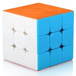 TOYESS Speed Puzzle Cube 3x3 Stickerless, Smooth Magic Cube 3x3x3, 3D Puzzle Toy Gift Packing for Kids & Adults