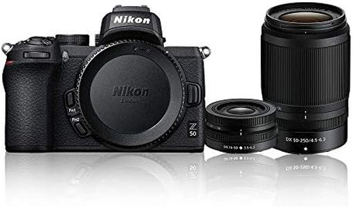 Nikon Z 50 Mirrorless Camera + NIKKOR DX 16-50mm f/3.5-6.3 VR + 50-250mm f/4.5-6.3 VR Twin Lens Kit