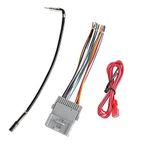 NuIth Radio Wiring Harness with Antenna Adapter Connector Replacement for GM GMC Sierra Chevy Silverado Buick 1998-2008 Aftermarket Stereo Wire Cable Plug